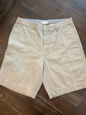 J. Crew Men’s Flat-Front Chino Shorts in Khaki Beige